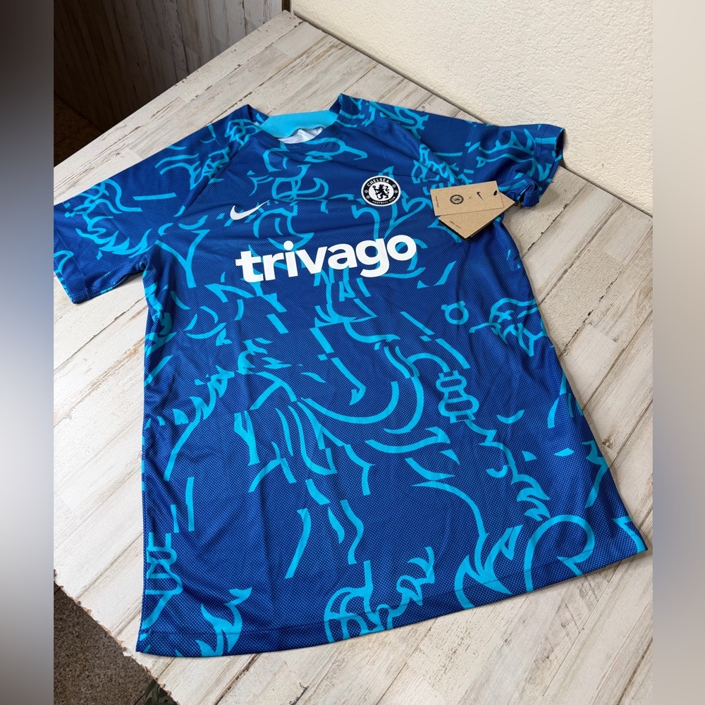 Nike Blue Chelsea FC Graphic Jersey